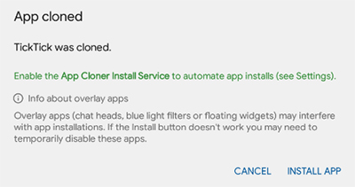 app cloned message app cloner