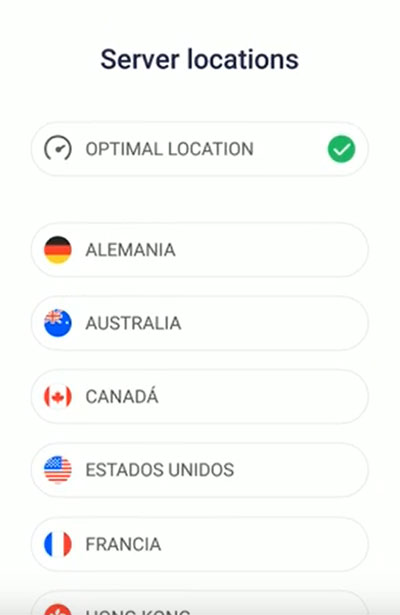 Betternet apk select location