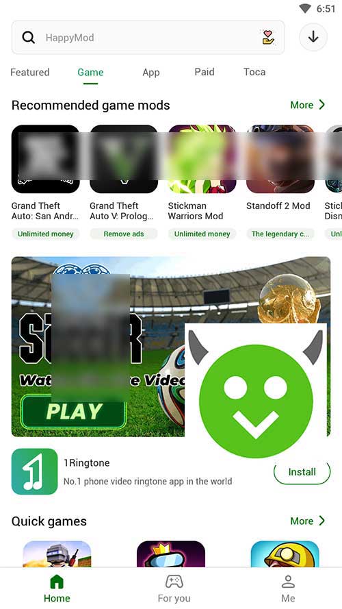 happymod 4.9.6 Games section